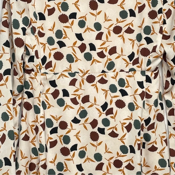 𝅺MNG by Mango silk-like flowing dress wish retro vibe—size 4 - Picture 8 of 13